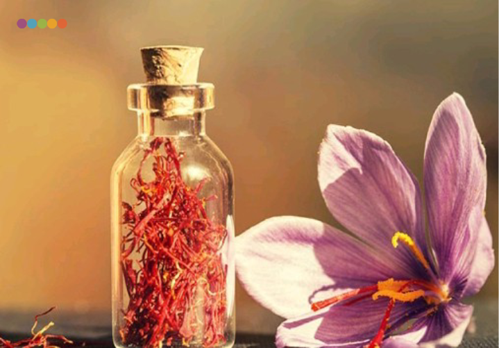 خواص زعفران و بادام در گز بادامی زعفرانی